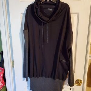 Calvin Klein Performance Black and Gray Hoodie